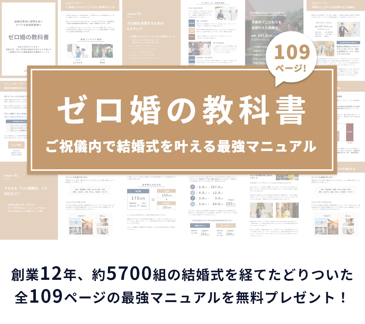 ご祝儀内で結婚式を叶える最強マニュアル「ゼロ婚の教科書」